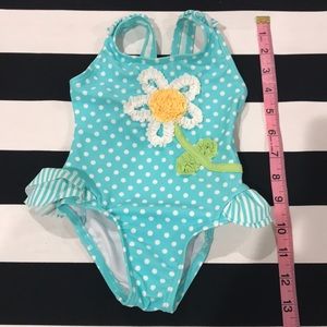 Infant Aqua Dot swimsuit Little Me size 6 - 9 mo